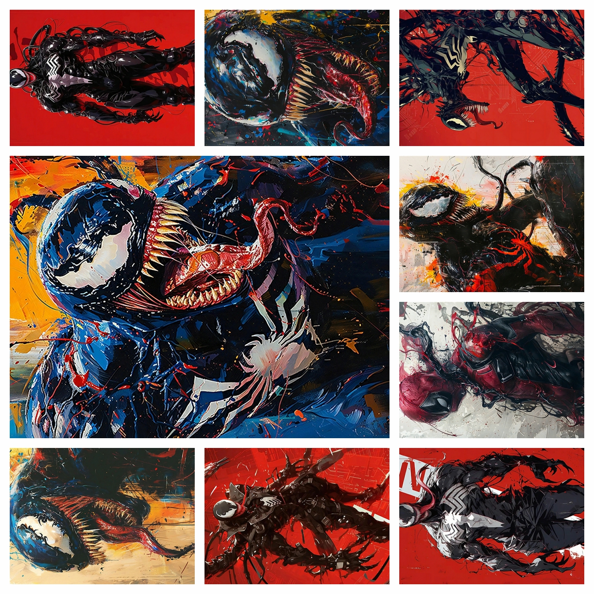 Resin Craft Supplies - Anime Marvel venom spider-man Diamond Painting
