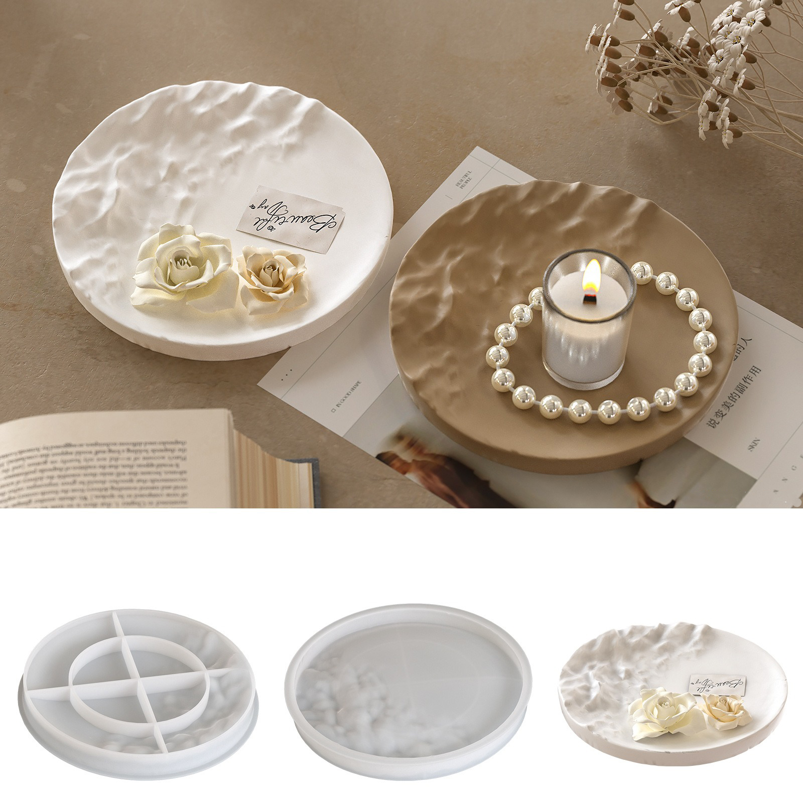 INS Irregular Ripple Large Cir - Resin Ocean Wave Mold 评论和价格