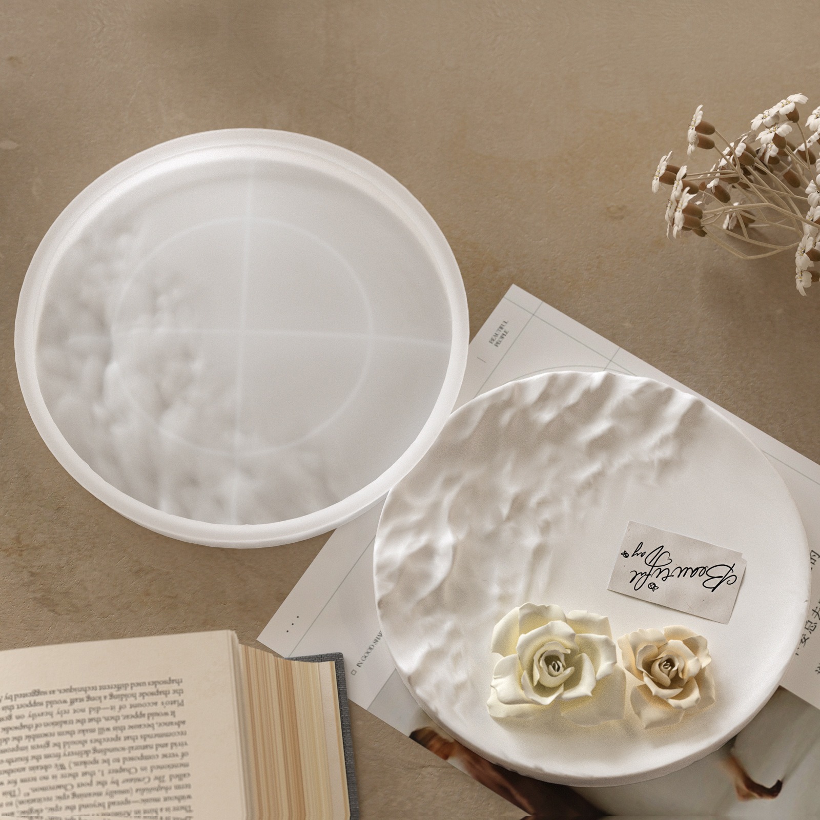 INS Irregular Ripple Large Cir - Resin Ocean Wave Mold 评论和价格