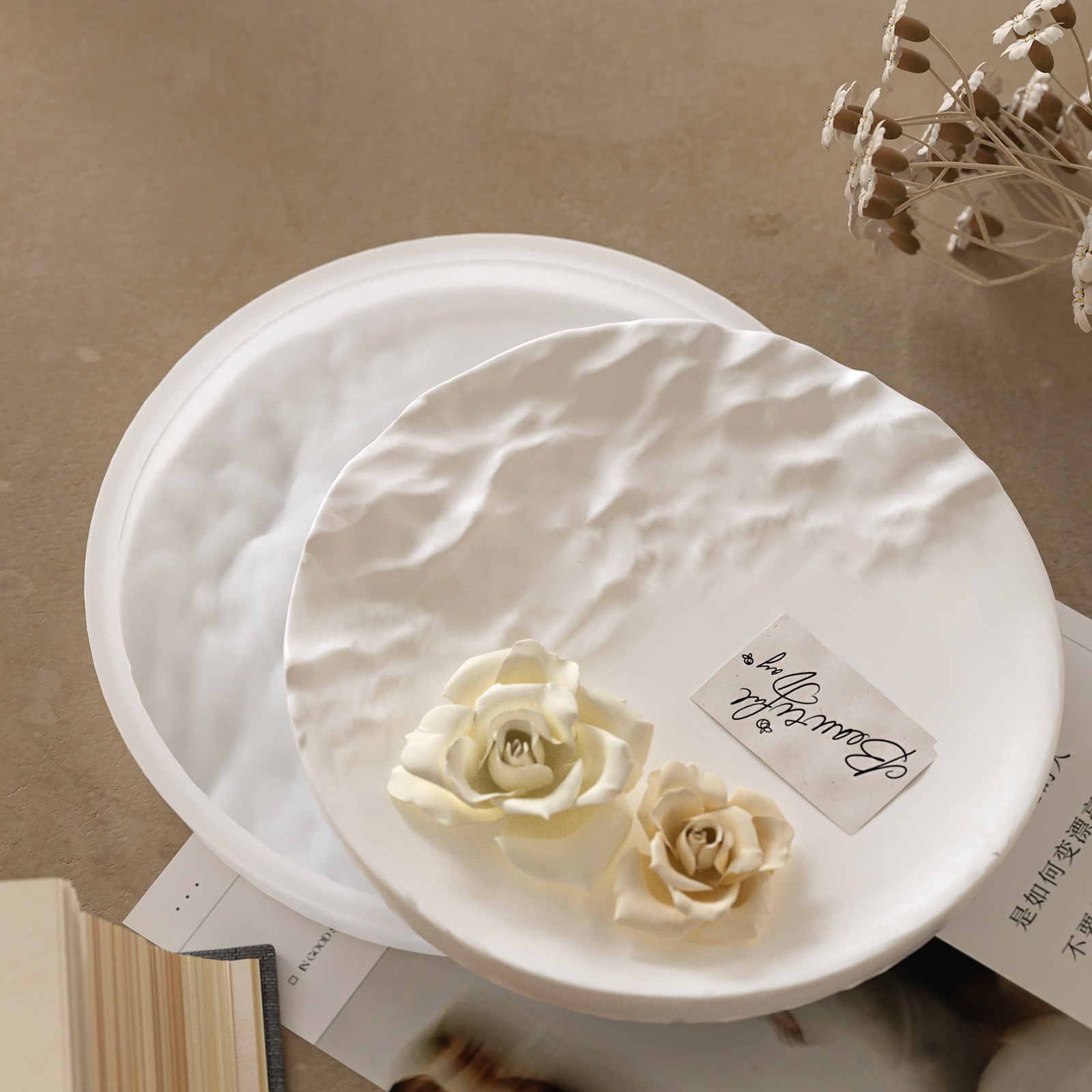 INS Irregular Ripple Large Cir - Resin Ocean Wave Mold 评论和价格
