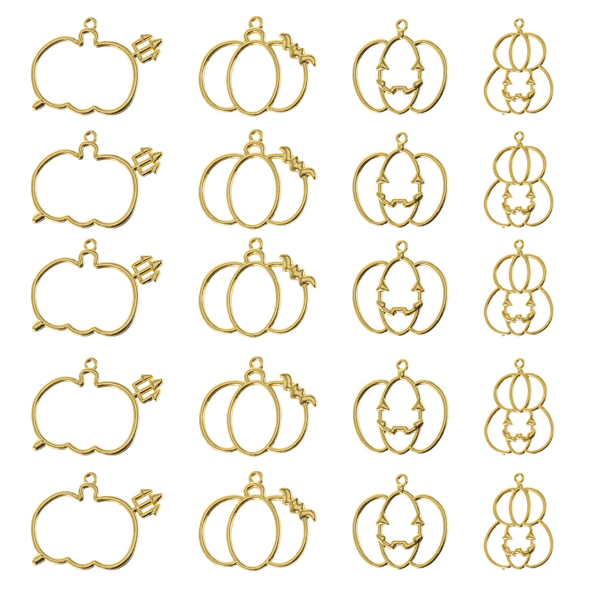 20Pcs DIY Pumpkin Resin Pendan - Resin Crafts 评论和价格