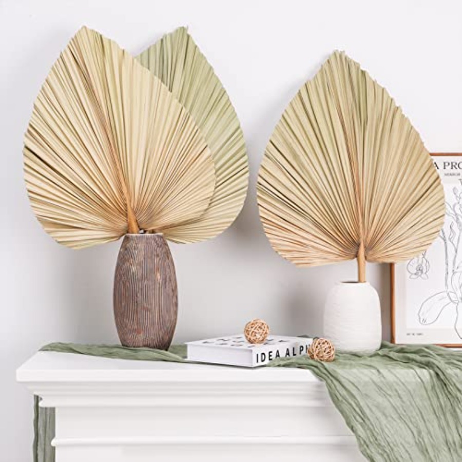 10 Large Bulk Boho Dried Palm  - Dried Flower Bulk 评论和价格