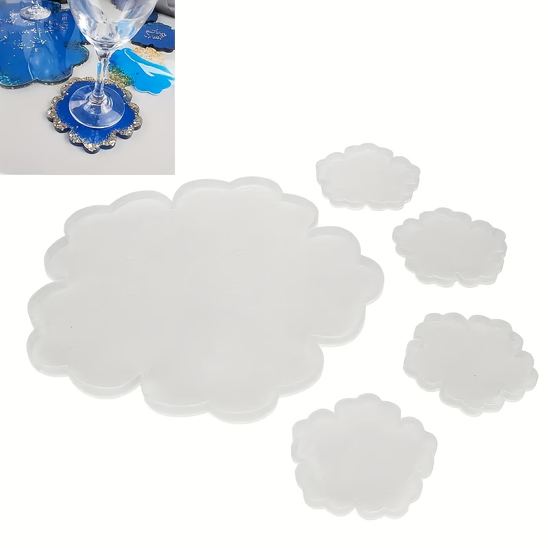5pcs Mirror Large Flower Small - Serving Tray Mold 评论和价格