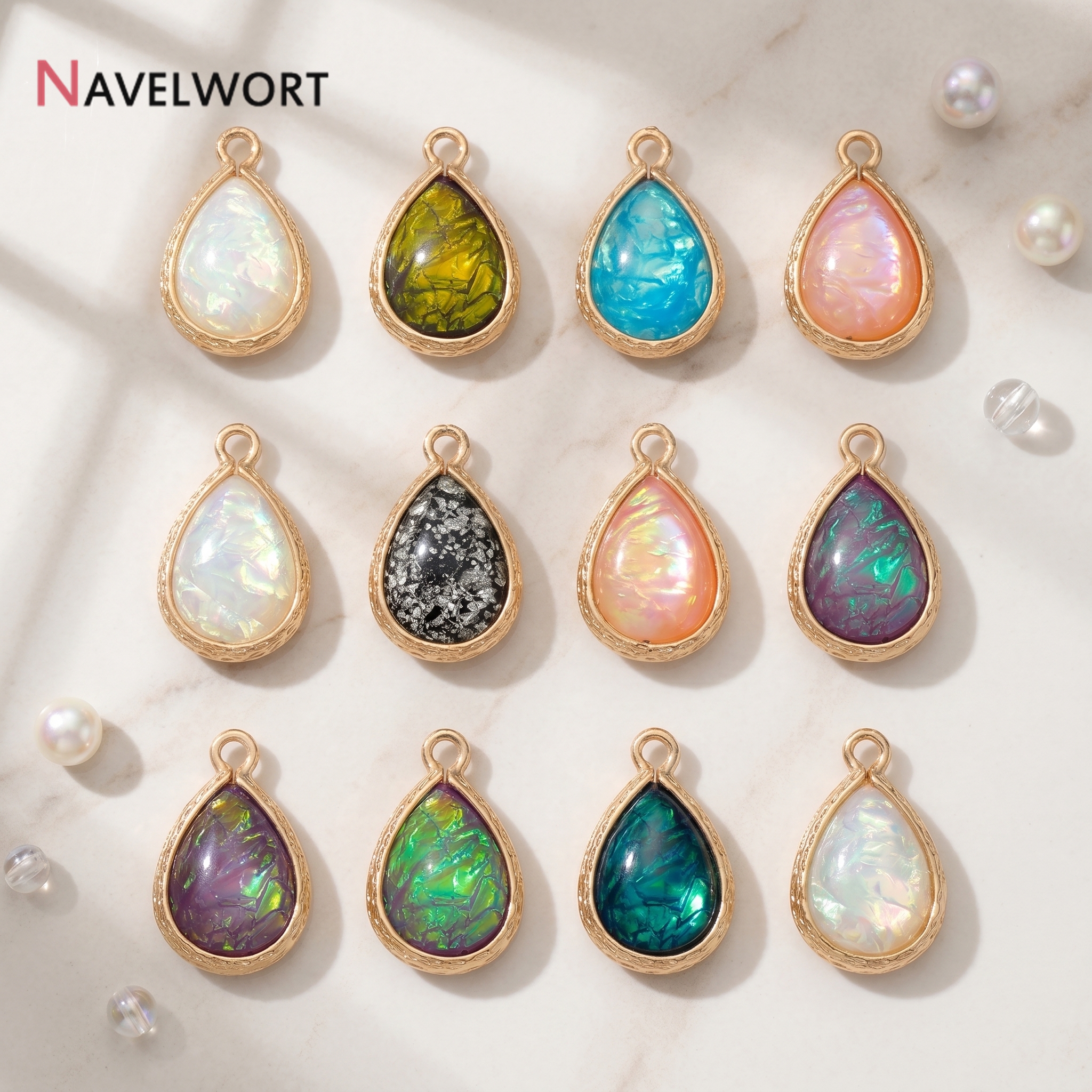 18K Gold Plated Brass With Res - Resin Craft Projects 评论和价格