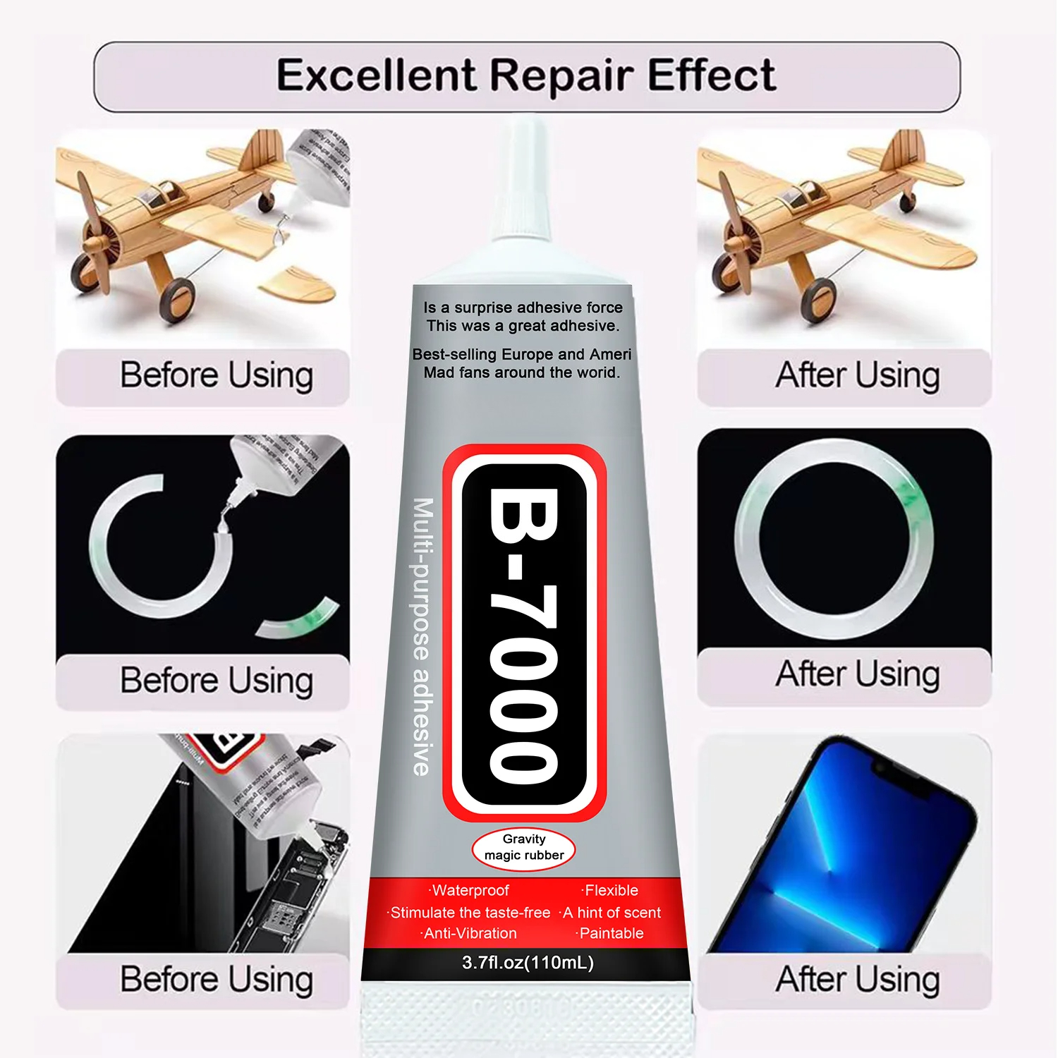 1-10Pcs B-7000 Super Glue Lool - Resin Craft Material 评论和价格