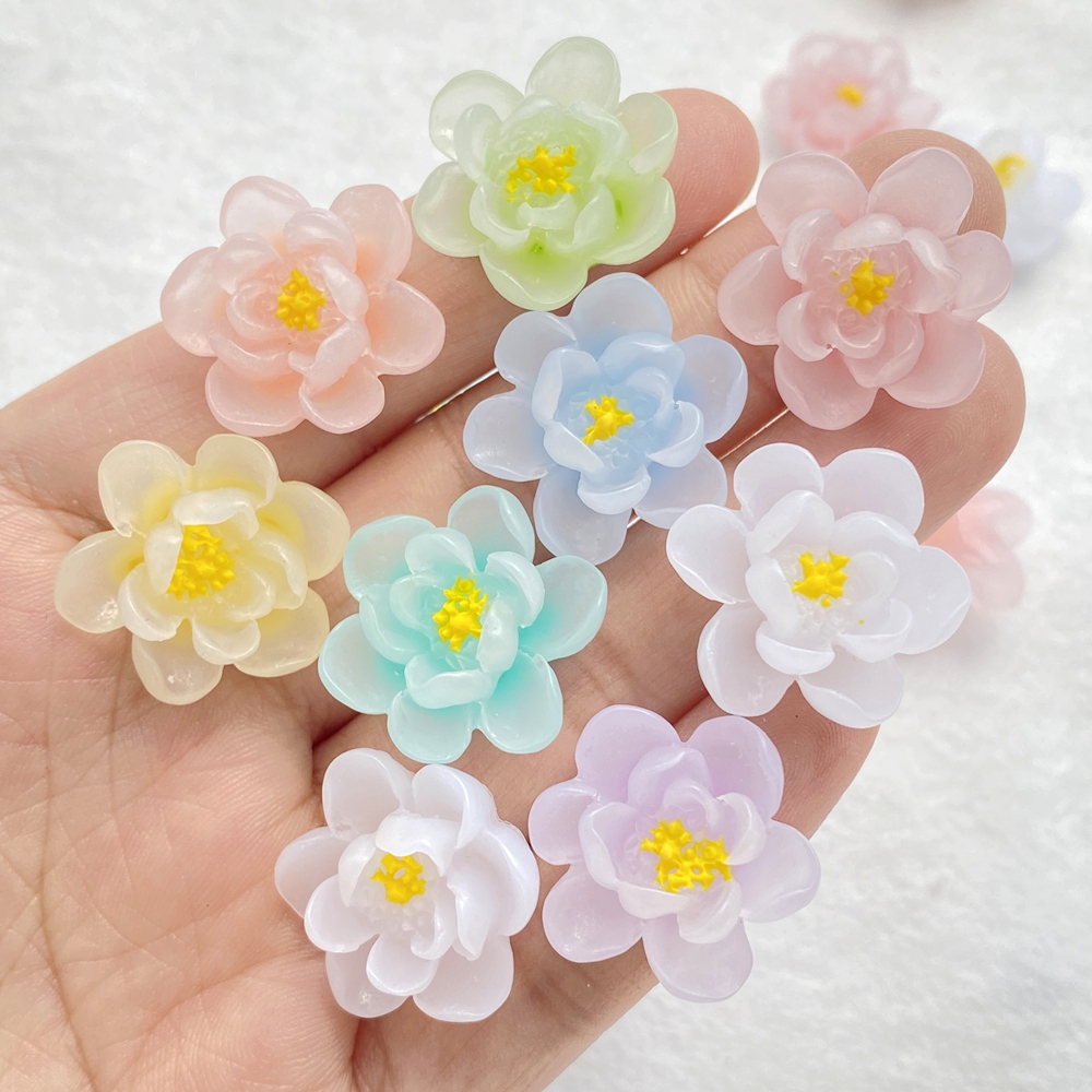 10Pcs New Cute Cartoon Flower  - Flower Preservation Resin 评论和价格