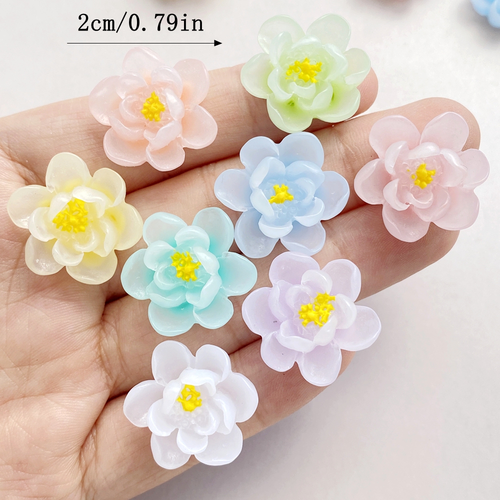 10Pcs New Cute Cartoon Flower  - Flower Preservation Resin 评论和价格
