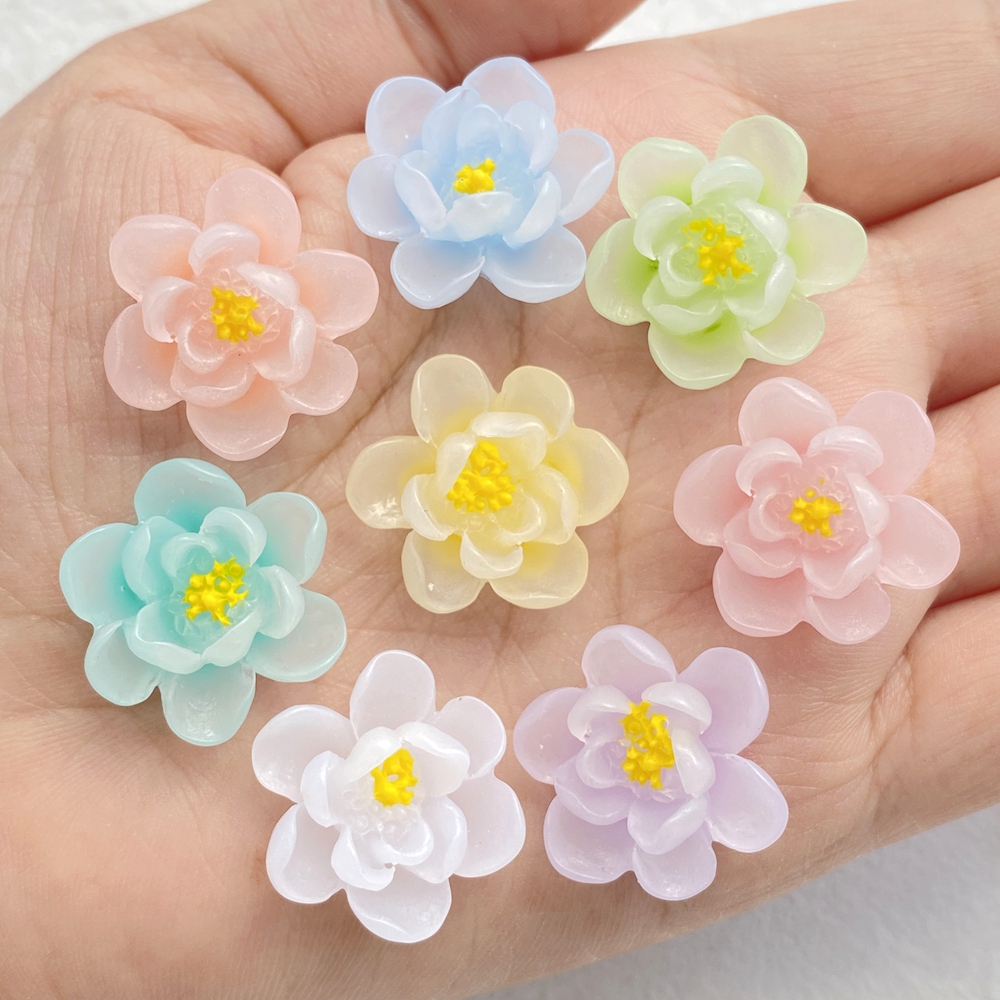 10Pcs New Cute Cartoon Flower  - Flower Preservation Resin 评论和价格