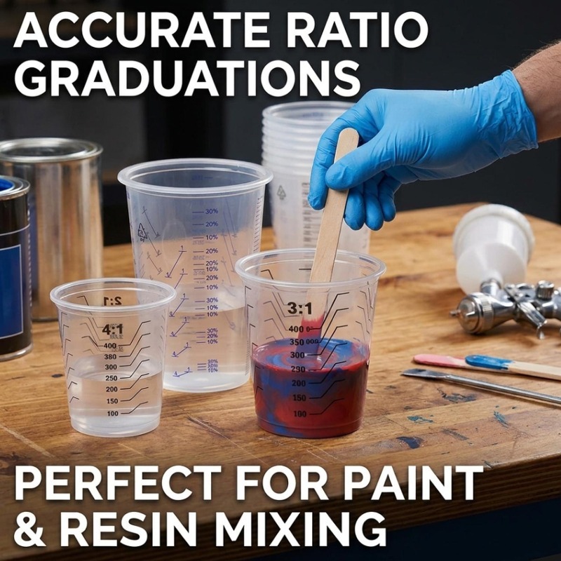 Transparent Plastic Measuring  - Mixing Cup Silicone 评论和价格