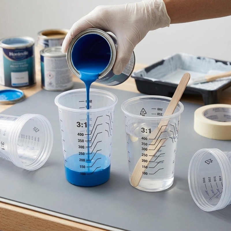 Transparent Plastic Measuring  - Mixing Cup Silicone 评论和价格