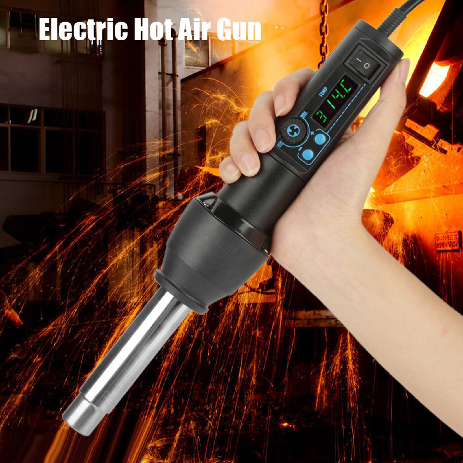 8858‑I / 650W LED Digital Disp - Heat Gun Small 评论和价格
