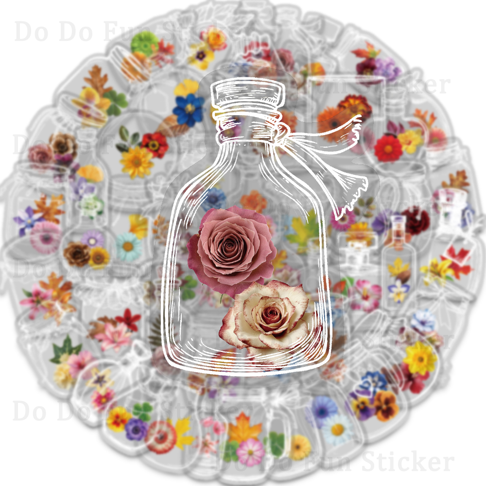 50PCS Glass Bottles with Dried - Dried Flower Bulk 评论和价格