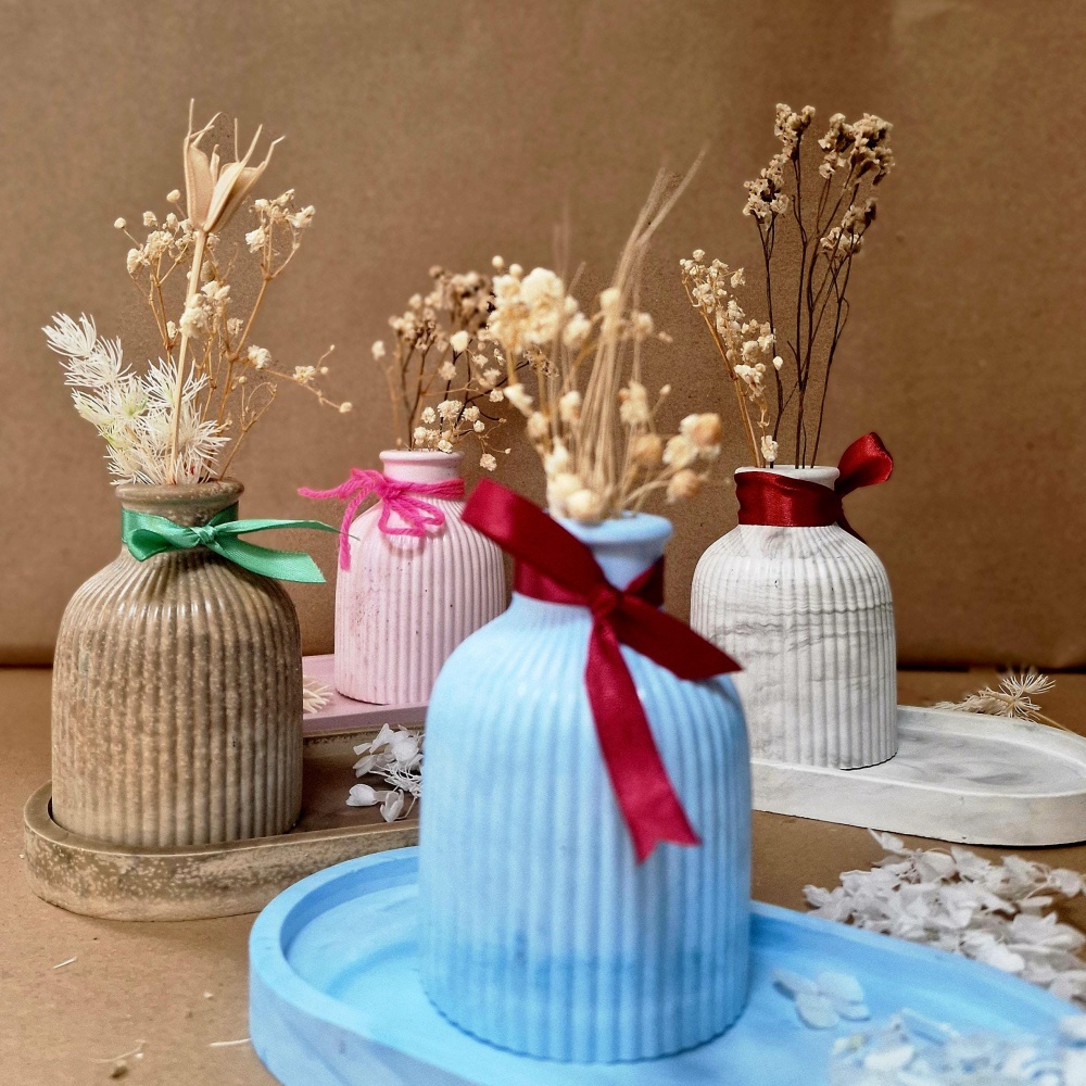 3pcs Silicone Mold Vases, Oval - Serving Tray Mold 评论和价格