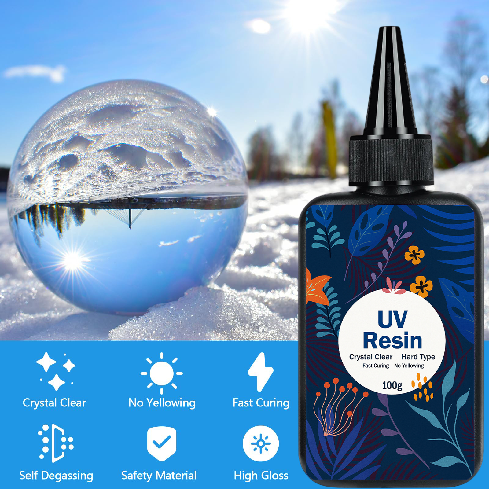 UV resin transparent cured epo - Epoxy Uv Resin Kit 评论和价格