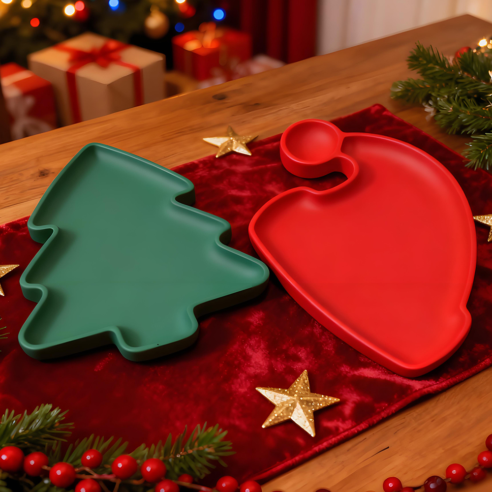 S0246 Christmas Tree Santa Hat - Serving Tray Mold 评论和价格
