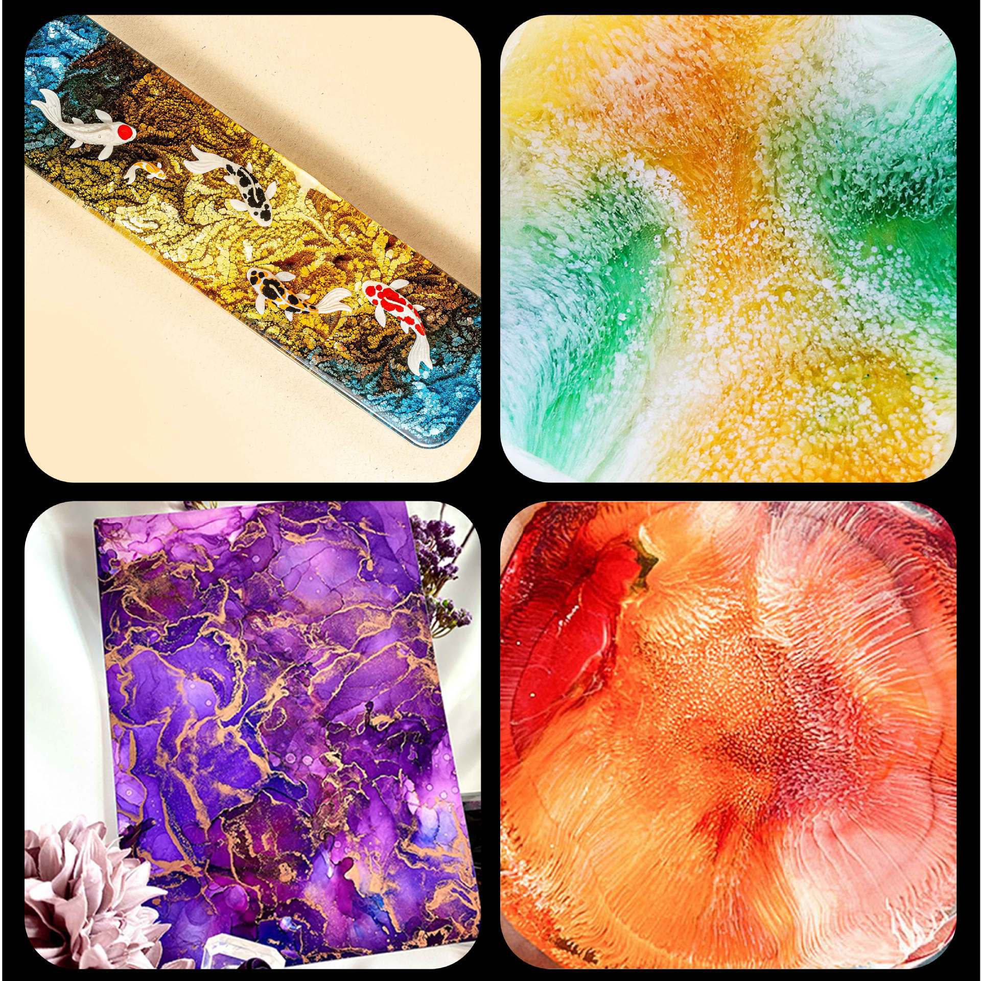 24-Color Resin Dye for Epoxy – - Resin Dye Alcohol 评论和价格