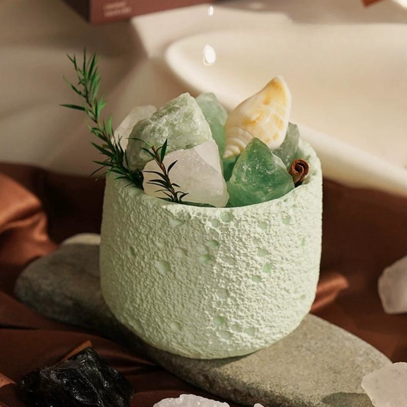 Creative Round Concrete Flower - Coaster Mold Round 评论和价格