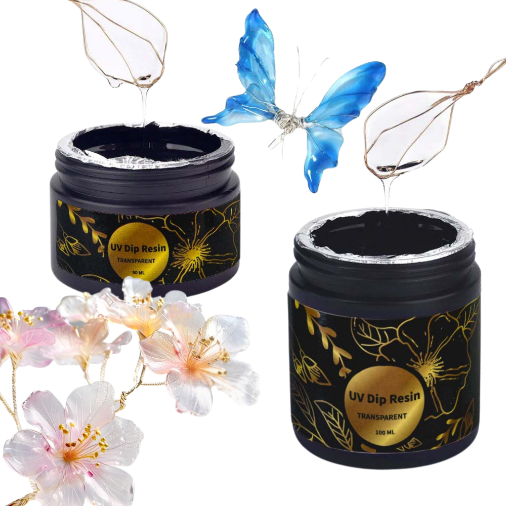 UV DIP Resin Glue Set 50/100ml - Flower Preservation Resin 评论和价格