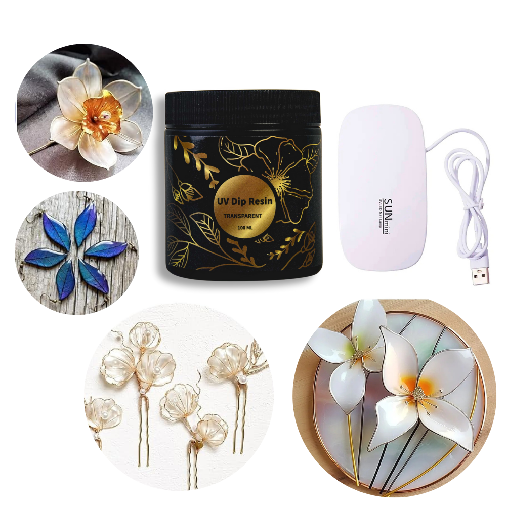 UV DIP Resin Glue Set 50/100ml - Flower Preservation Resin 评论和价格