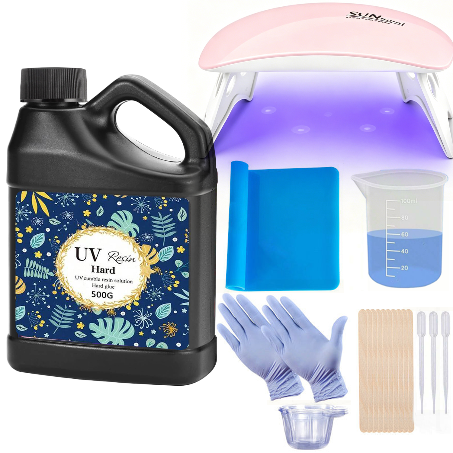 Crystal Clear&Low Odor,UV Ligh - Epoxy Uv Resin Kit 评论和价格