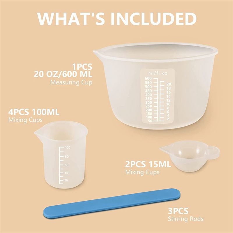 AA94-Silicone Cups Resin Suppl - Mixing Cup Silicone 评论和价格