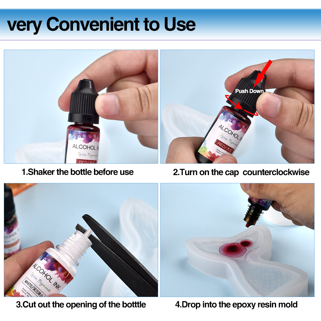 10ML Art Ink Alcohol Resin Pig - Resin Dye Alcohol 评论和价格