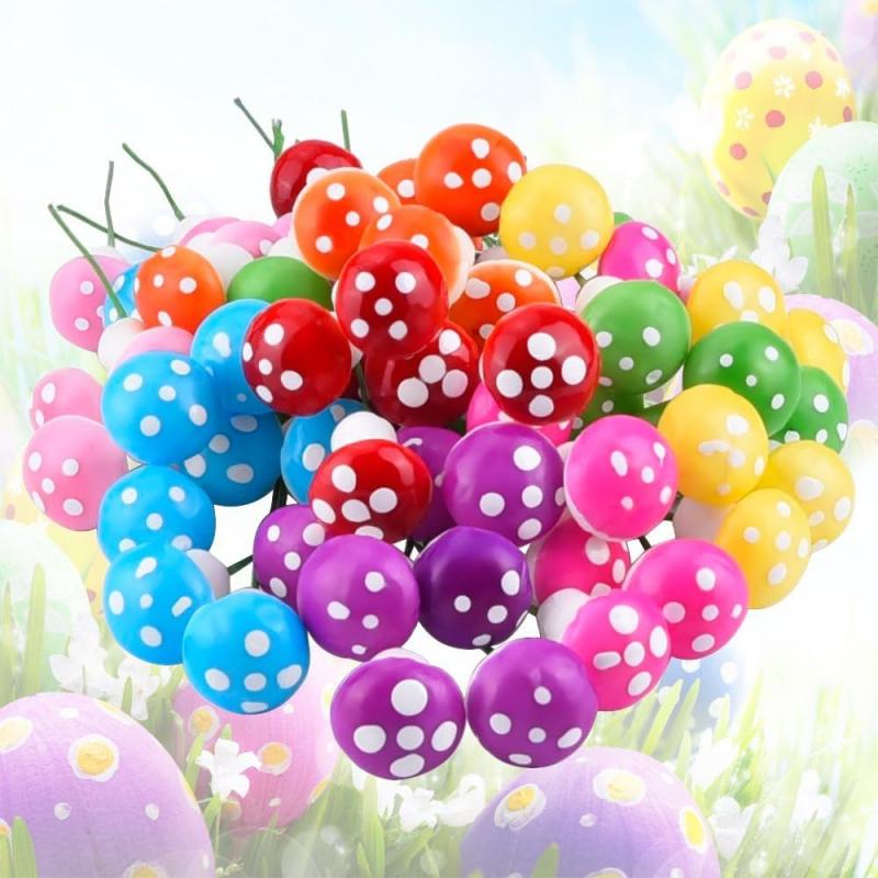 10-80PCS Mini Color Mushroom D - Terrarium Moss Art 评论和价格