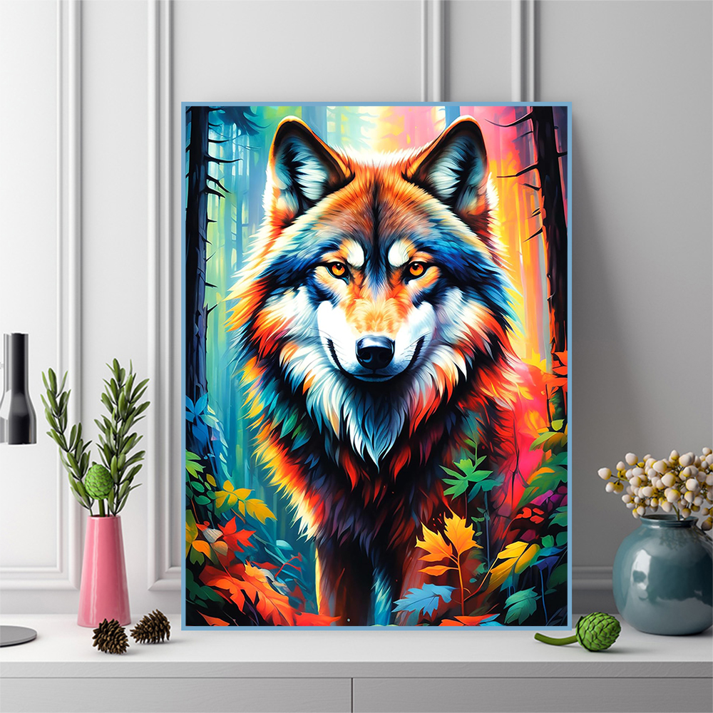 Wolf Diamond Embroidery Animal - Resin Craft For Beginners 评论和价格