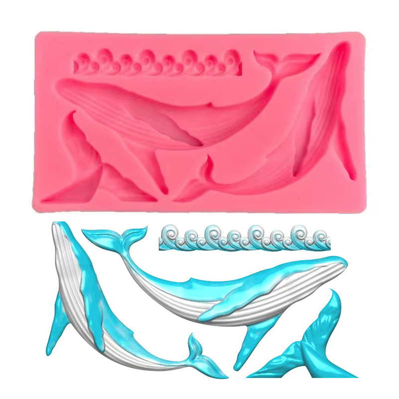 Whale Silicone Mold DIY Whale  - Resin Ocean Wave Mold 评论和价格