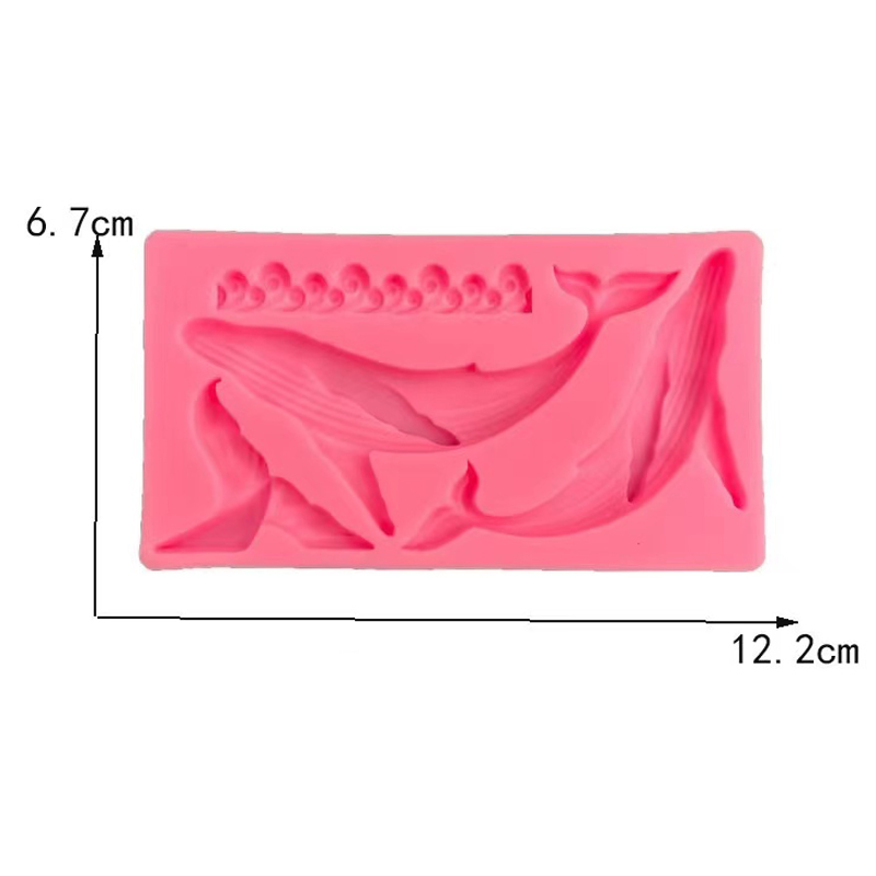 Whale Silicone Mold DIY Whale  - Resin Ocean Wave Mold 评论和价格