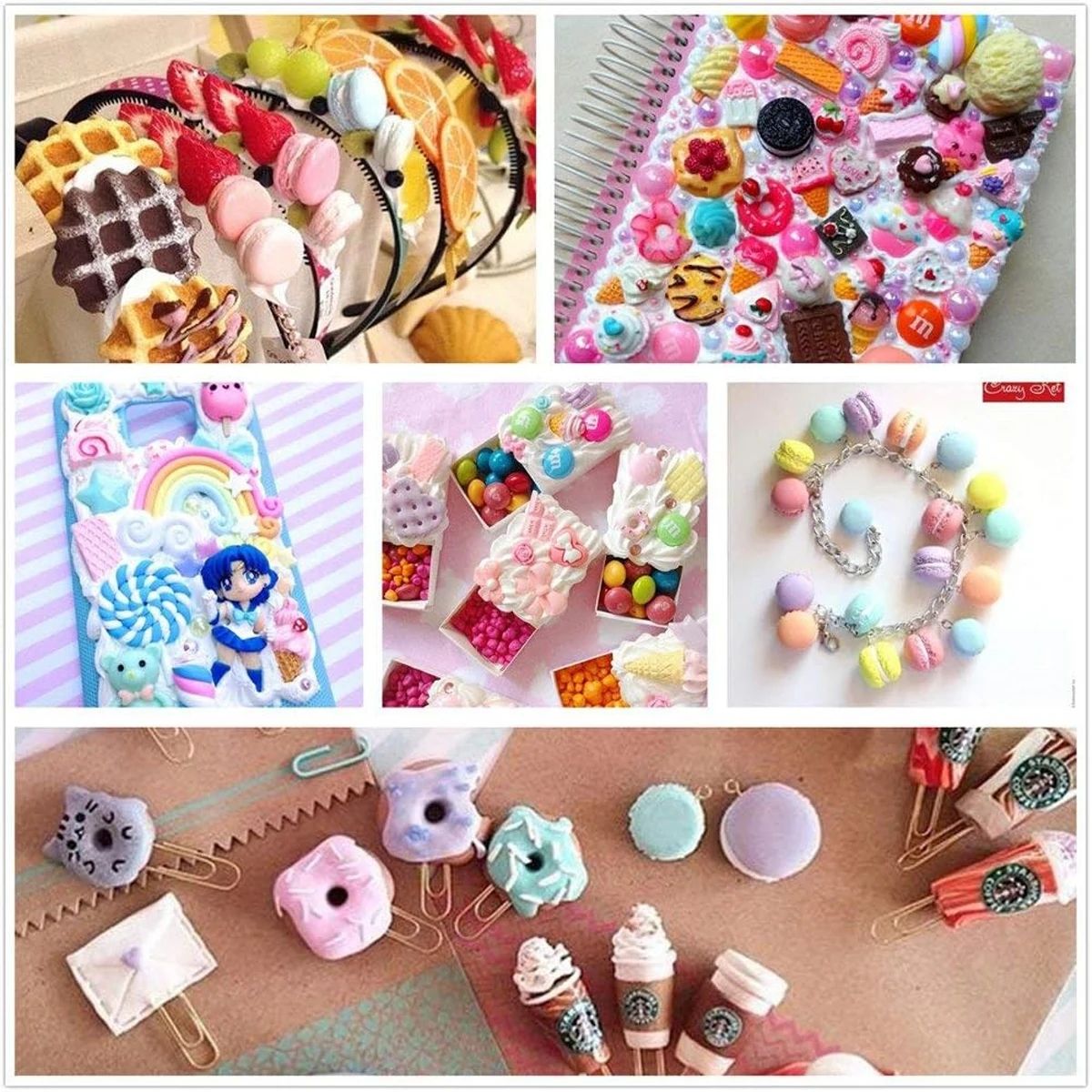 30pcs Random Candy Slime Charm - Resin Crafts 评论和价格