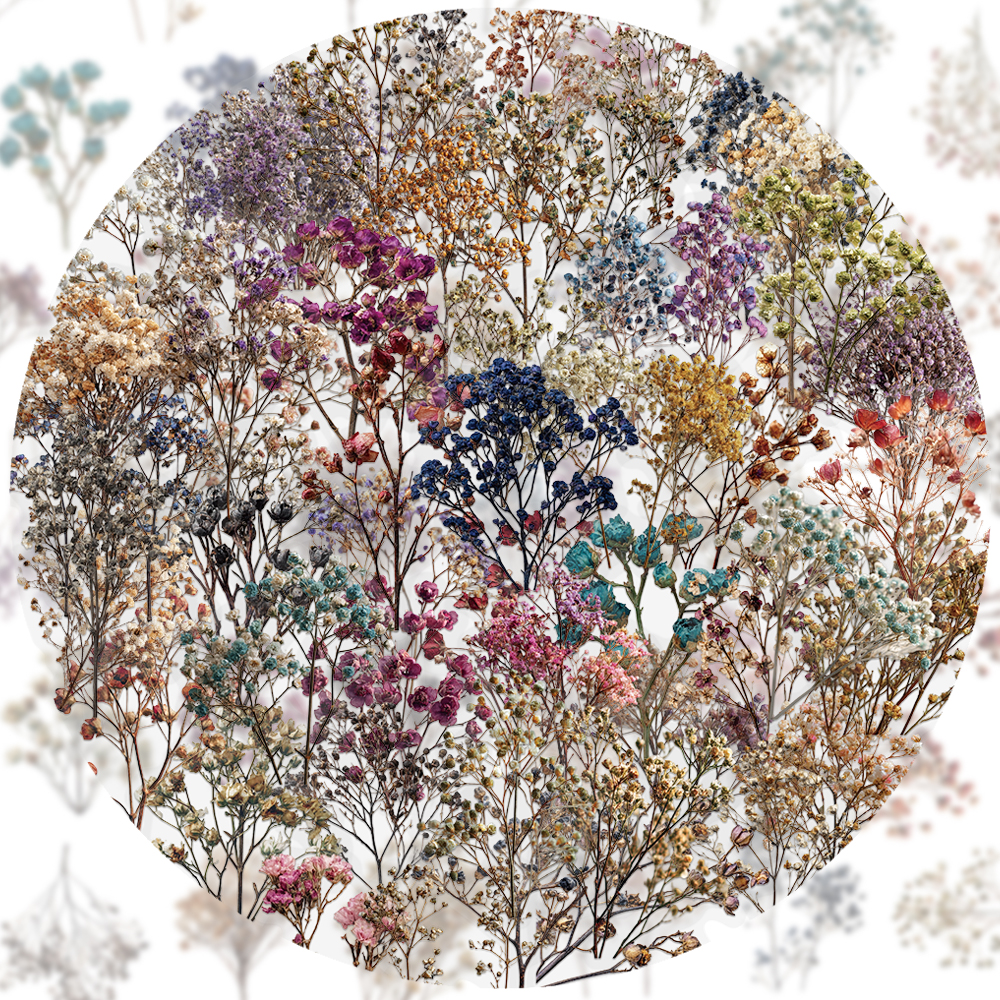 50PCS Retro Color Dried Flower - Dried Flower Bulk 评论和价格