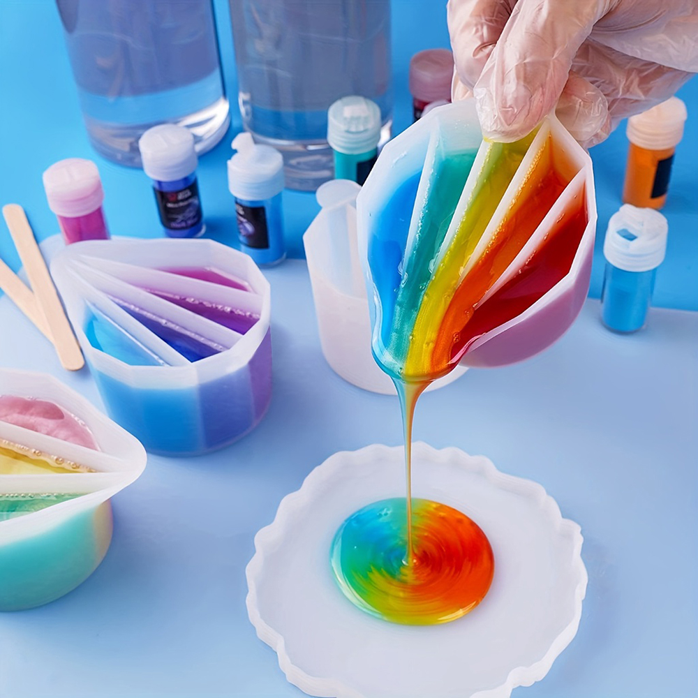 2/3/4/5 Grids Silicone Split C - Mixing Cup Silicone 评论和价格