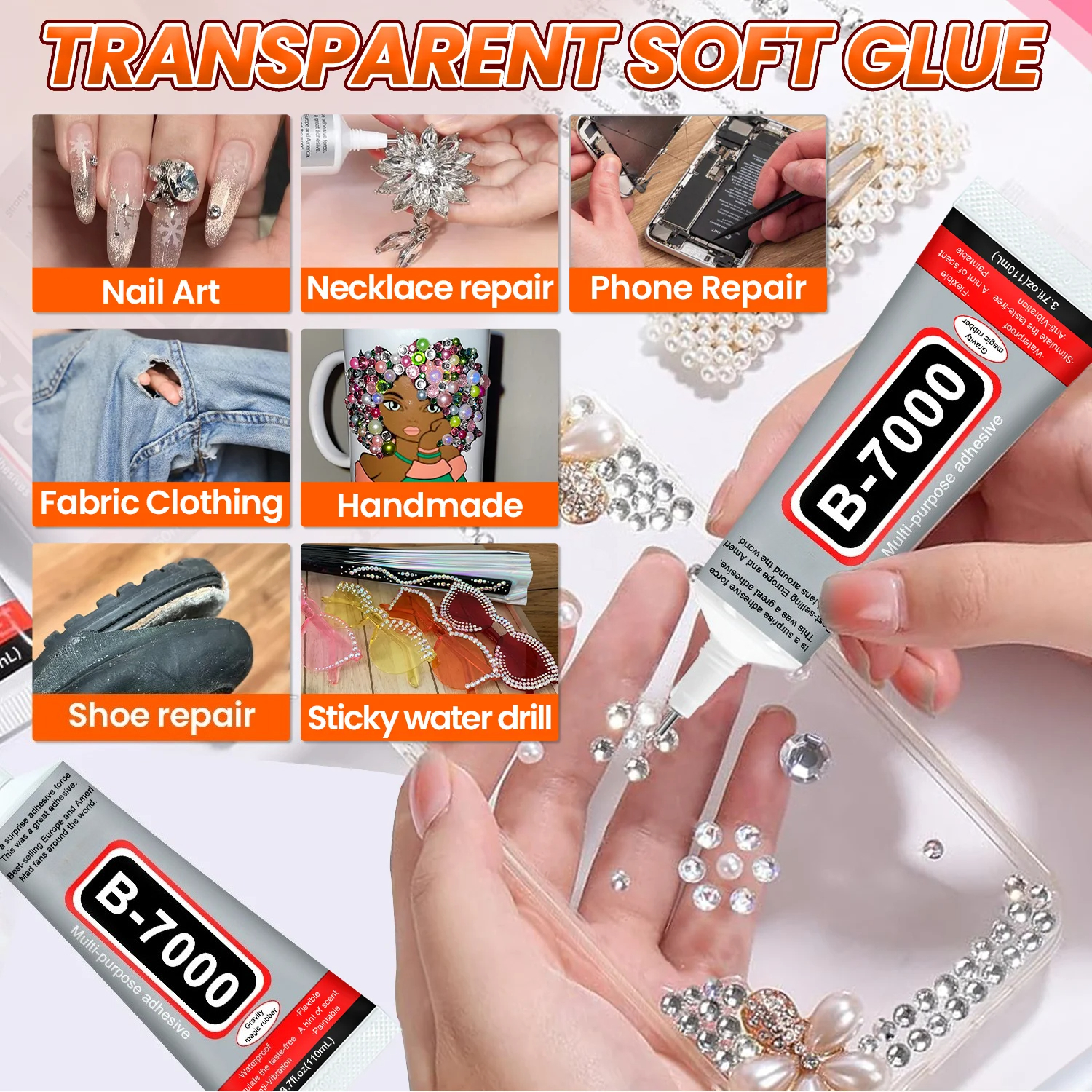 Super Glue B-7000 Loolifl 1-10 - Resin Crafts 评论和价格