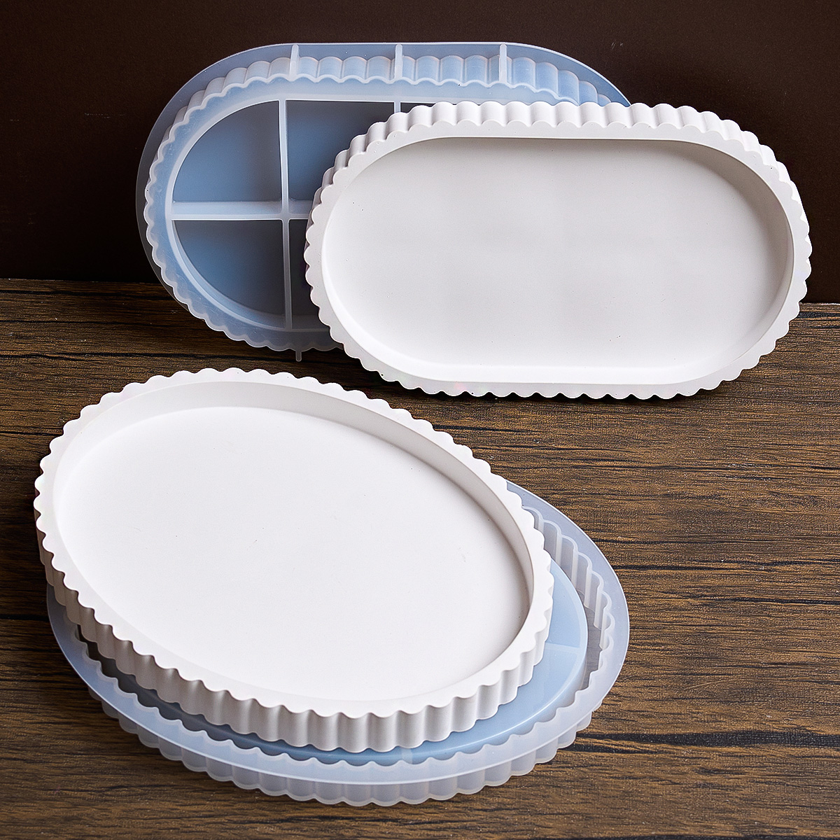DIY Concrete Tray Silicone Mol - Coaster Mold Round 评论和价格