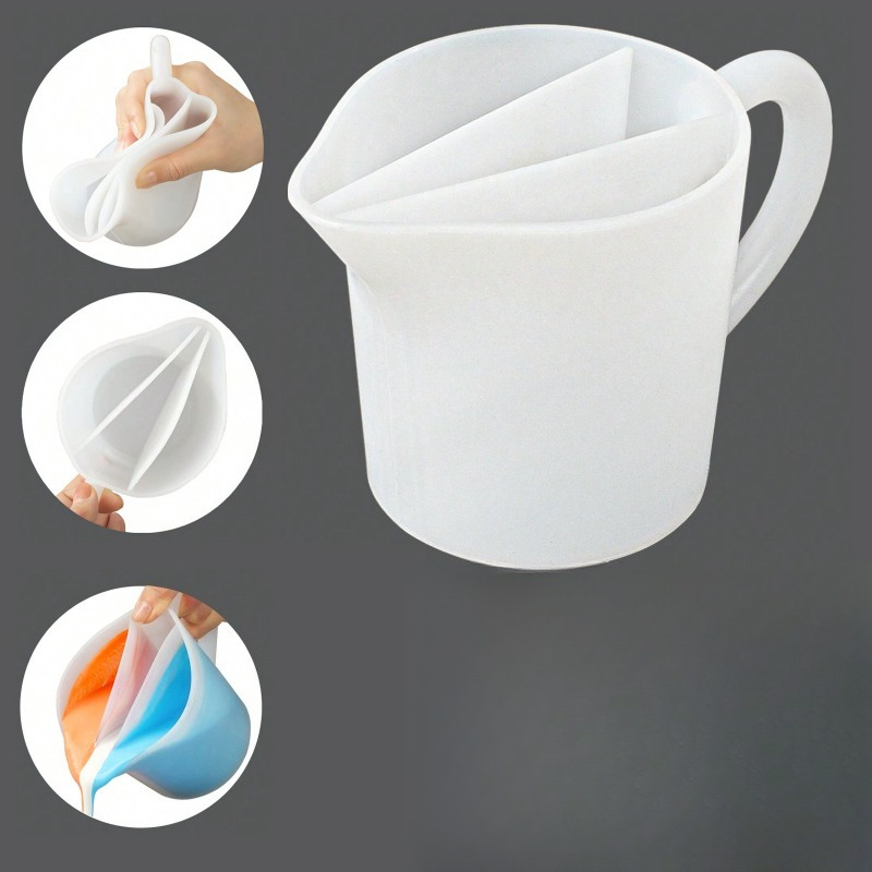 Silicone Three-grid Flow Cup D - Mixing Cup Silicone 评论和价格