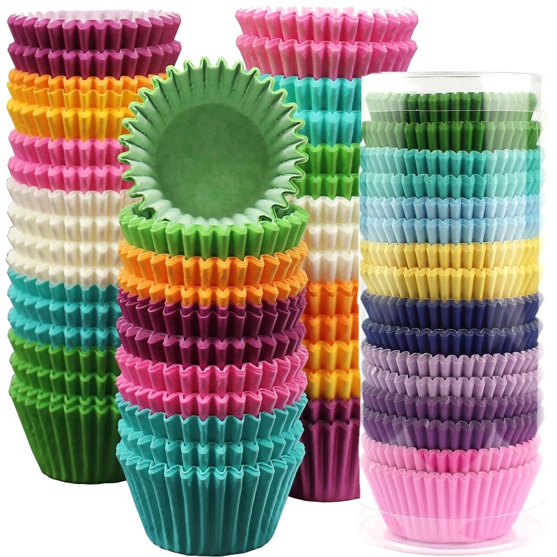100pcs Mix Baking Cups Cupcake - Mixing Cup Silicone 评论和价格