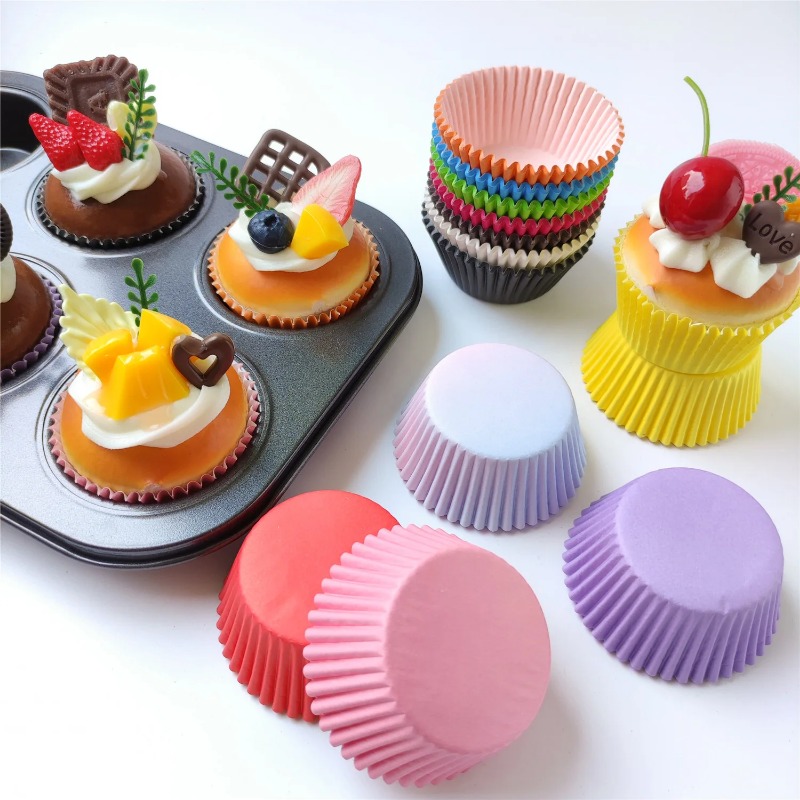 100pcs Mix Baking Cups Cupcake - Mixing Cup Silicone 评论和价格