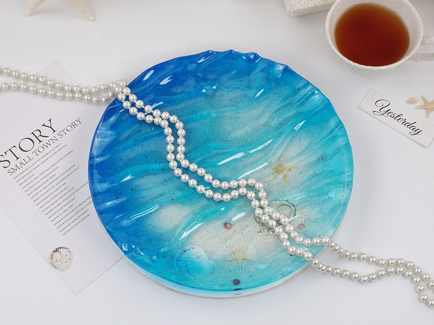 Sea Wave Tray Crystal Epoxy Re - Resin Ocean Wave Mold 评论和价格