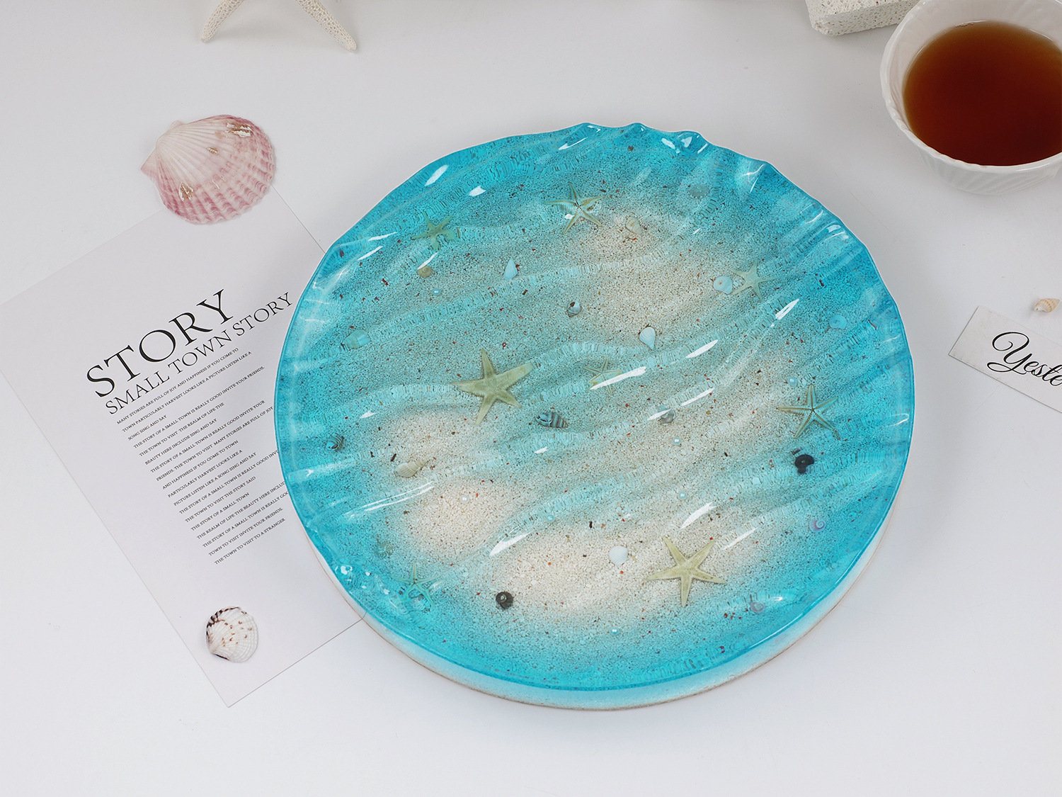 Sea Wave Tray Crystal Epoxy Re - Resin Ocean Wave Mold 评论和价格