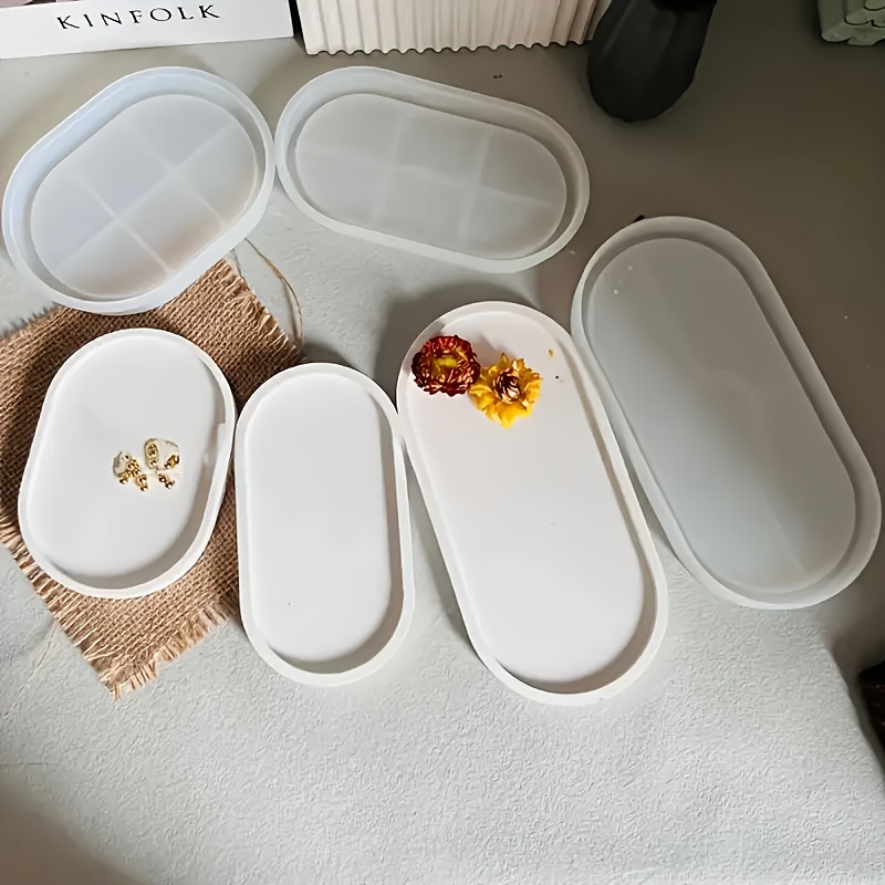 Oval silicone mold for concret - Serving Tray Mold 评论和价格