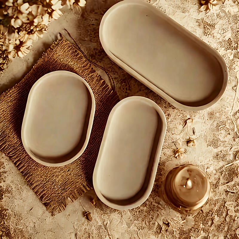 Oval silicone mold for concret - Serving Tray Mold 评论和价格