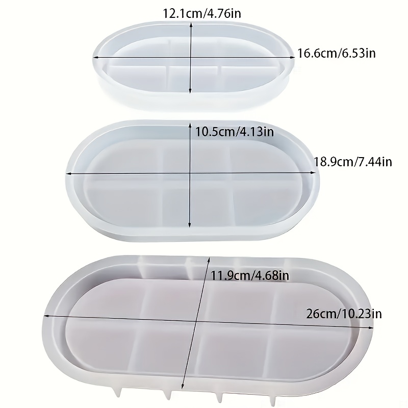 Oval silicone mold for concret - Serving Tray Mold 评论和价格