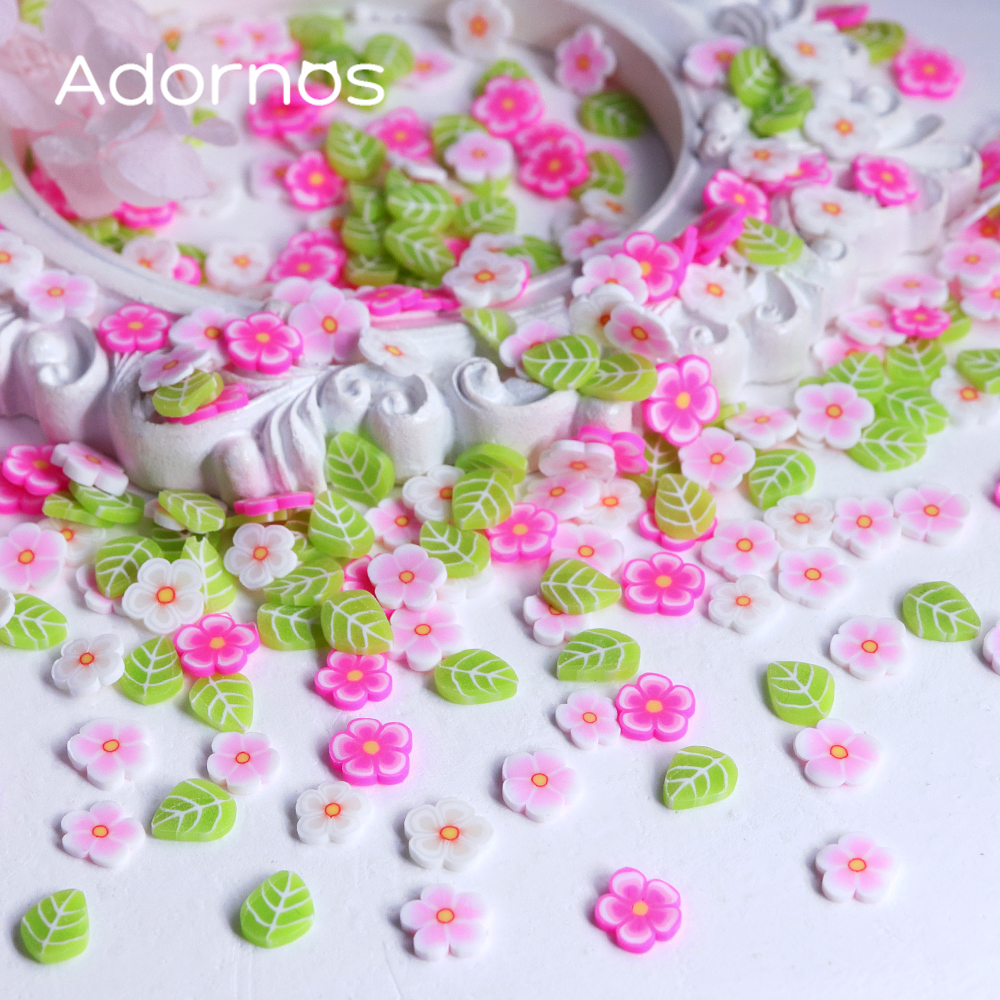 10g Pink Flowers Polymer Clay  - Flower Preservation Resin 评论和价格