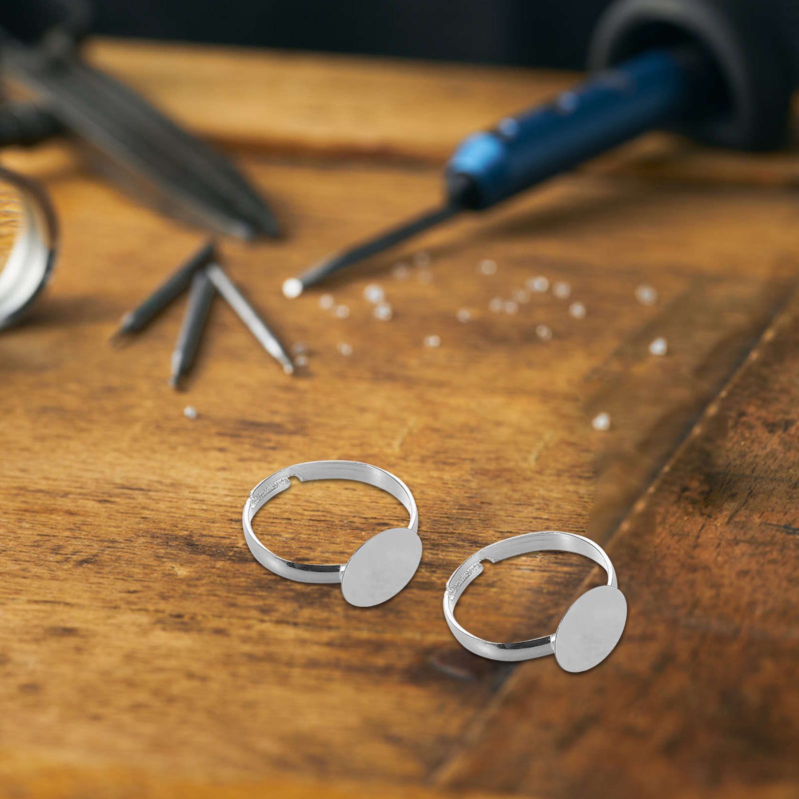 20Pcs Adjustable Blank Ring Fi - Resin Crafts 评论和价格