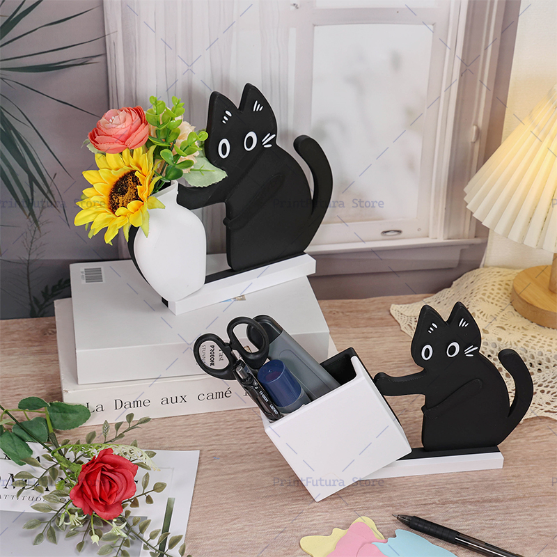 3D Printed Naughty Kitten Vase - Dried Flower Bulk 评论和价格