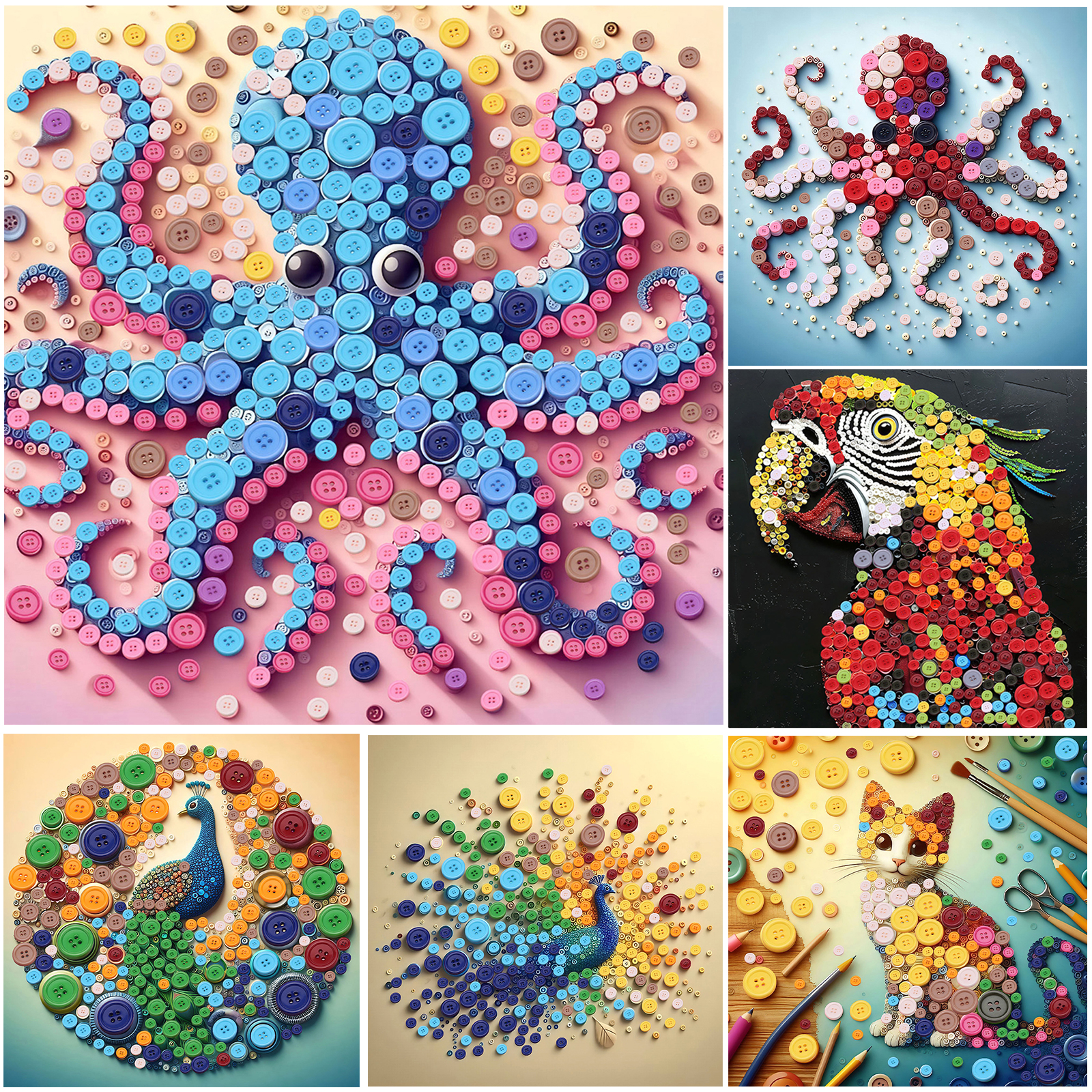 Animal DIY Resin Button Painti - Resin Craft For Beginners 评论和价格