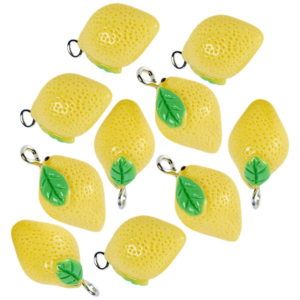 10Pcs Mini Lemon Charms Resin  - Resin Crafts 评论和价格