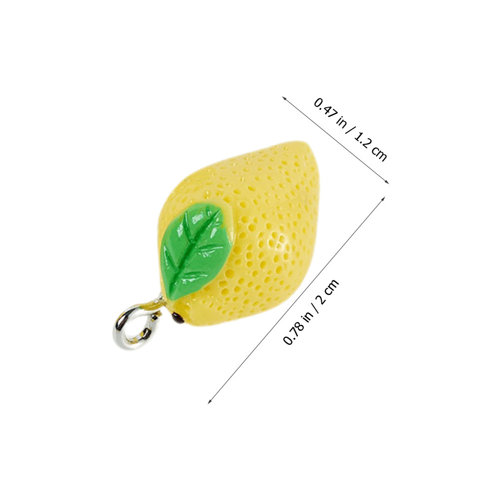 10Pcs Mini Lemon Charms Resin  - Resin Crafts 评论和价格
