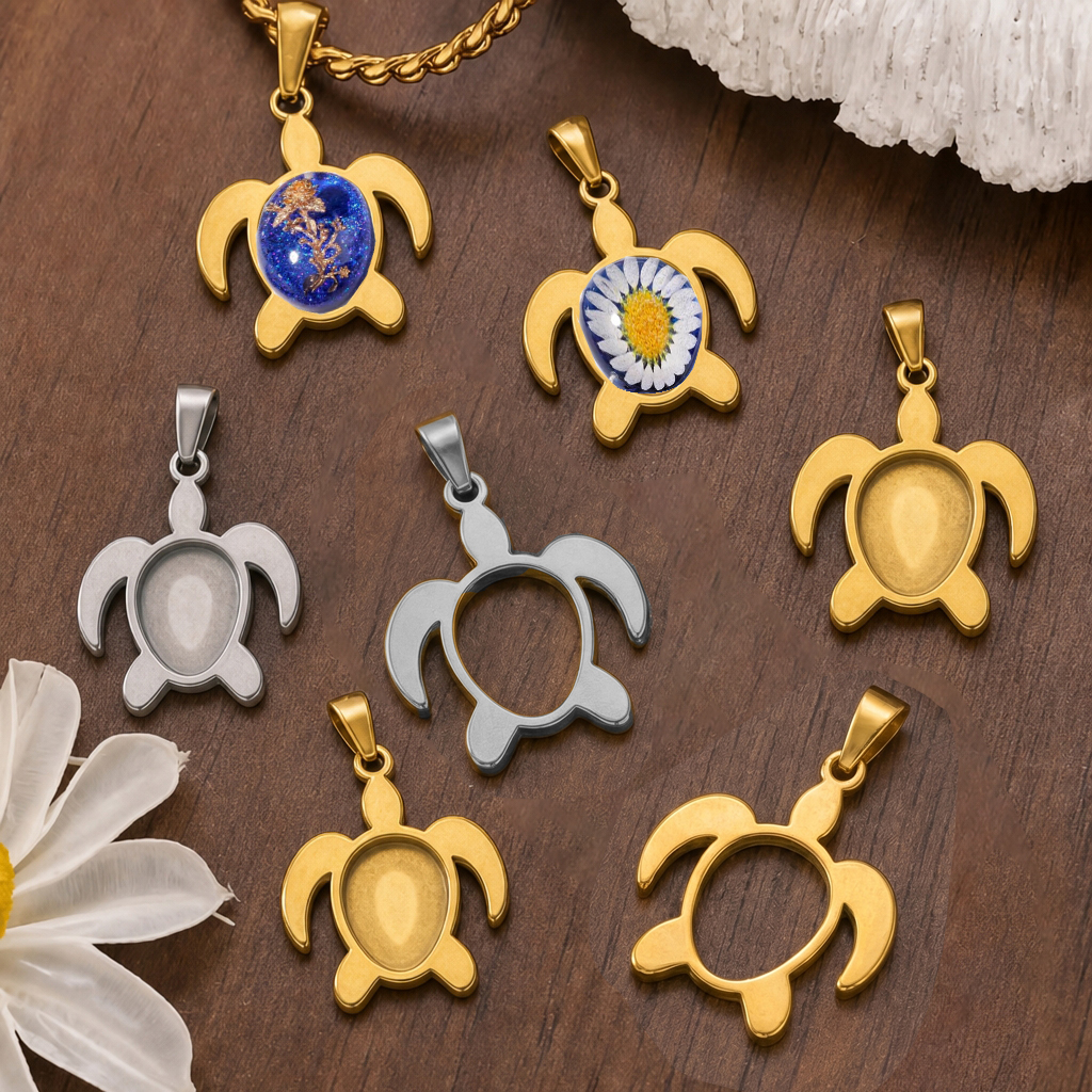 5pcs Stainless Steel Turtle Pe - Resin Craft Projects 评论和价格